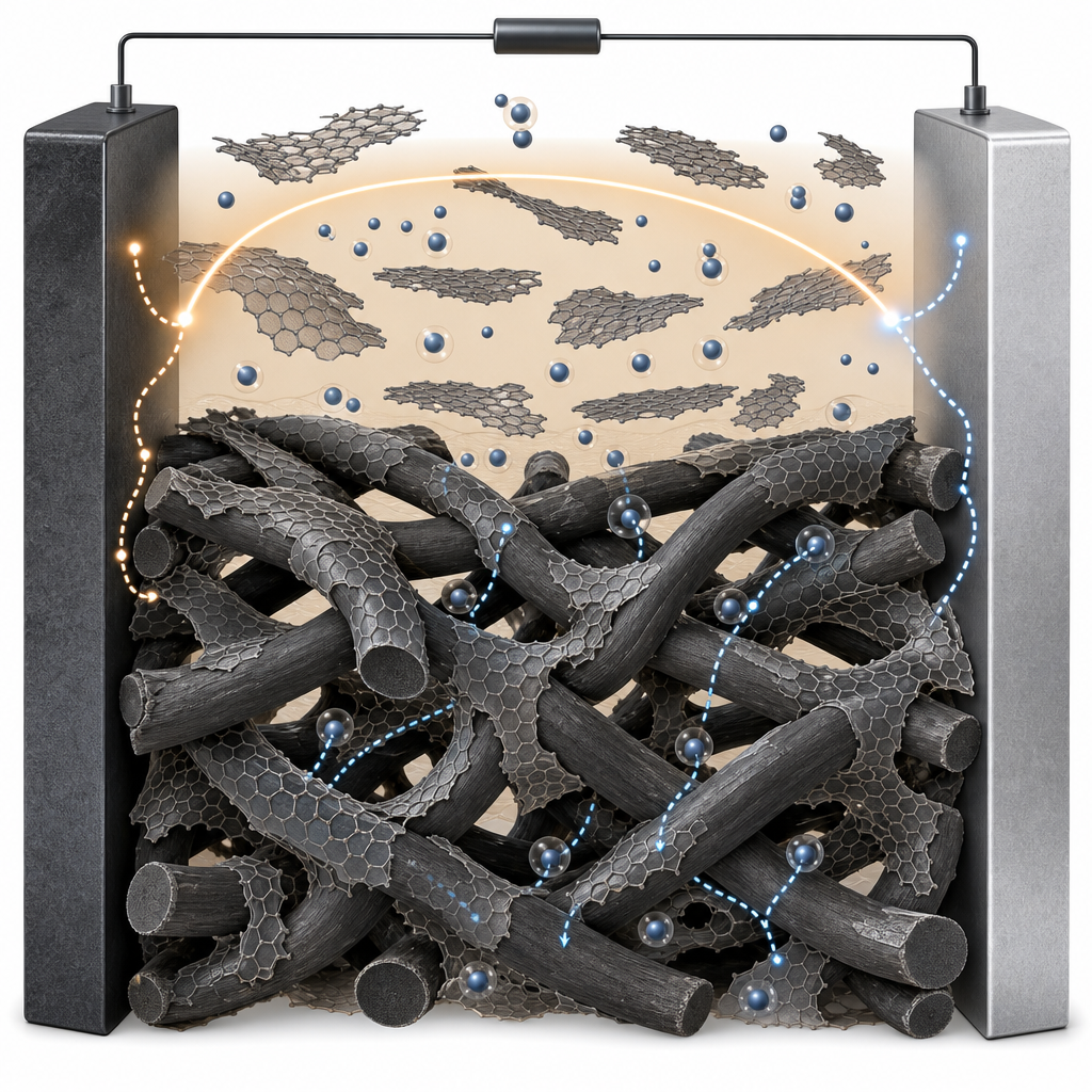 Reduced Graphene Oxide for Vanadium Flow Batteries - Imperial College London, 2017