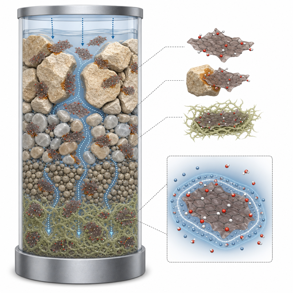 Graphene Oxide Transport in Aquifer Sediments — Flinders University, 2021