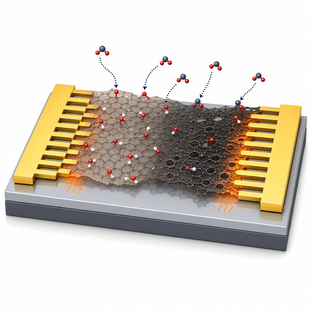 Voltage-Activated rGO NO2 Sensor — UW-Milwaukee, 2014