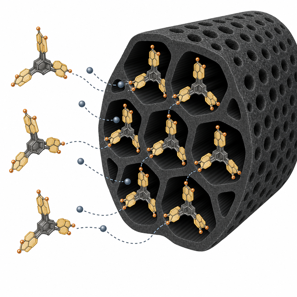 CMK-3 Mesoporous Carbon Host for Triptycene Quinone Li-ion Cathodes - Seoul National University, 2018