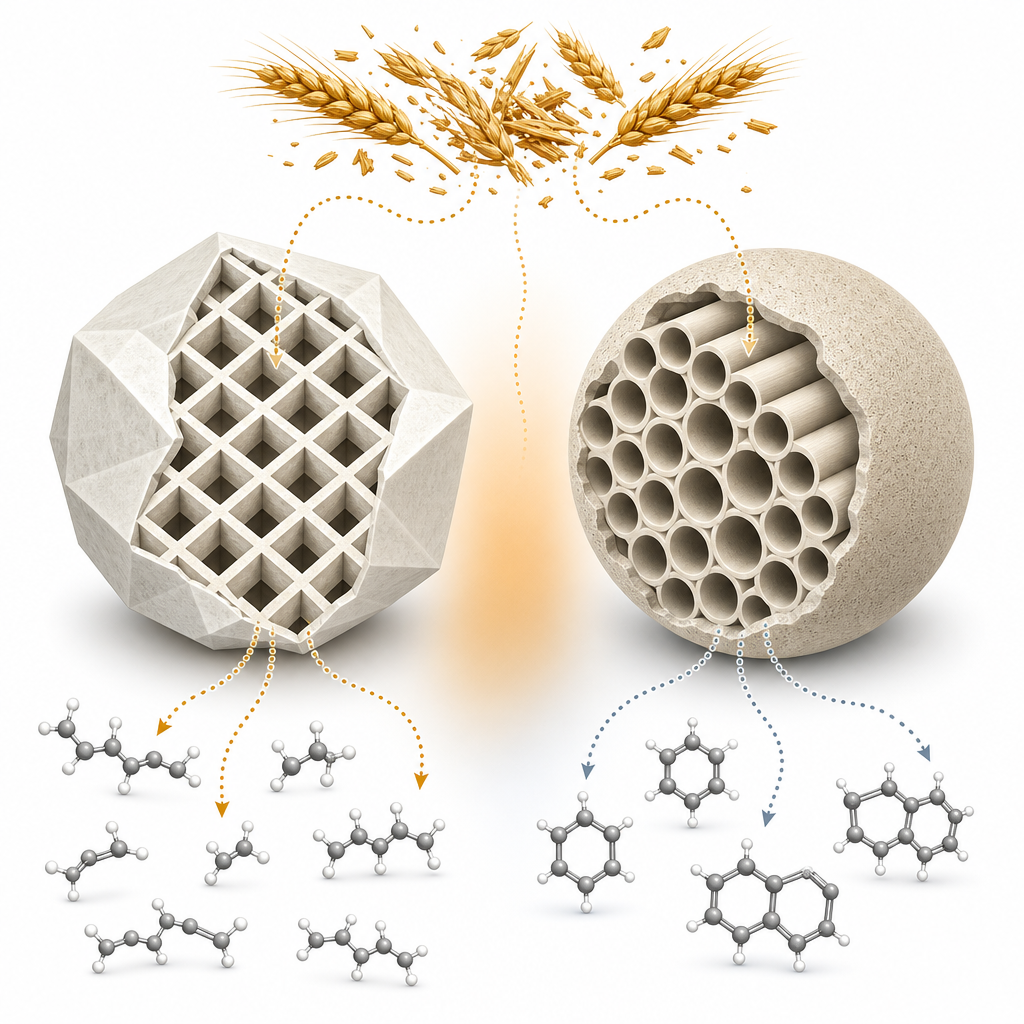 ZSM-5 & MCM-41 Catalytic Pyrolysis of Wheat Bran - Riga Technical University, 2016
