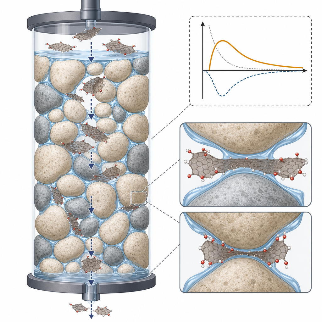 Graphene Oxide Transport in Porous Media — UF & UC Davis, 2013