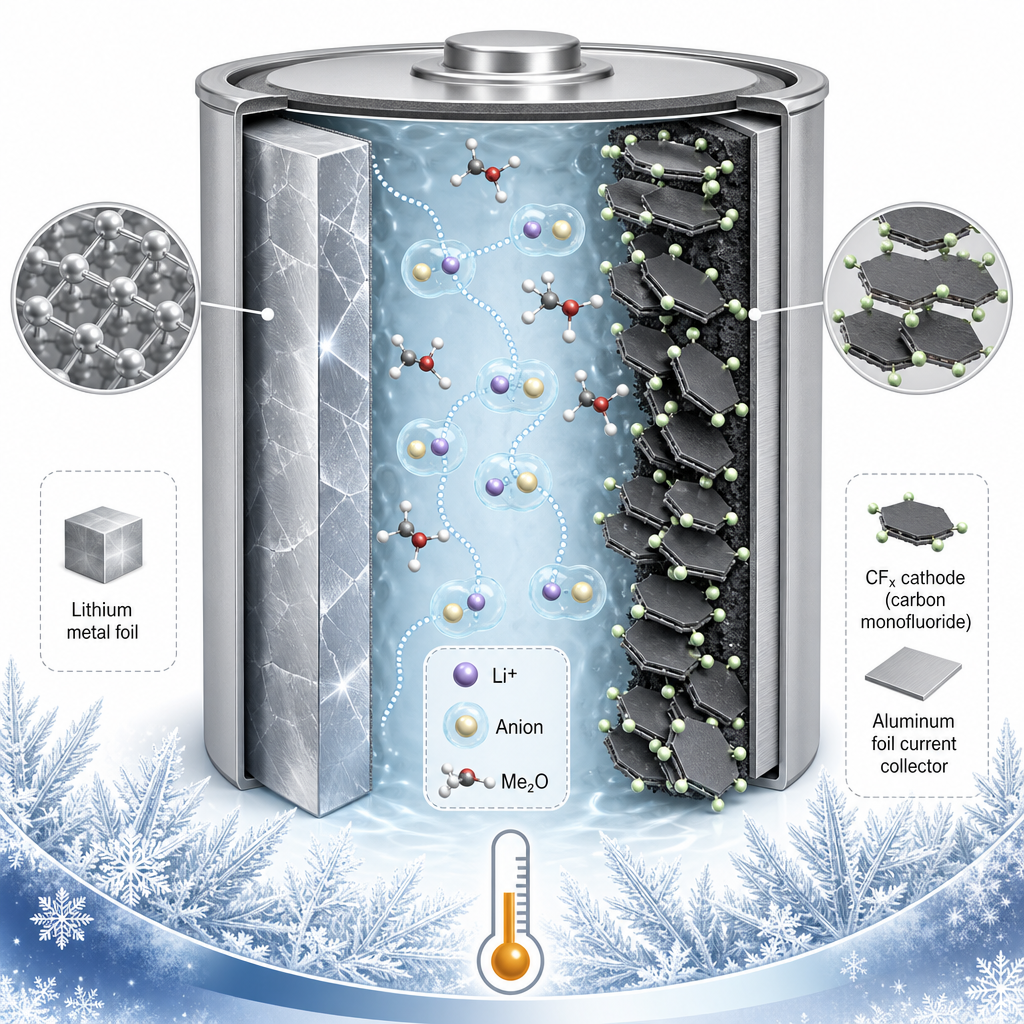 CFx Cathodes for Ultralow-Temperature Li Batteries - UC San Diego, 2023
