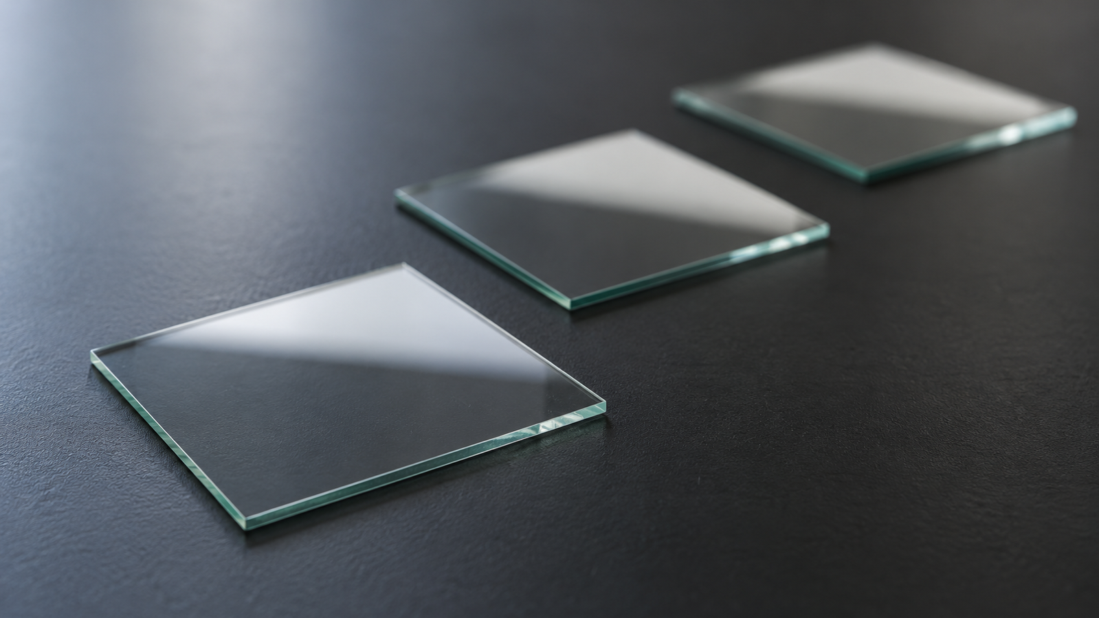 Glass substrates spin-coated with transparent solution-processed thin films for OLED and OPV research